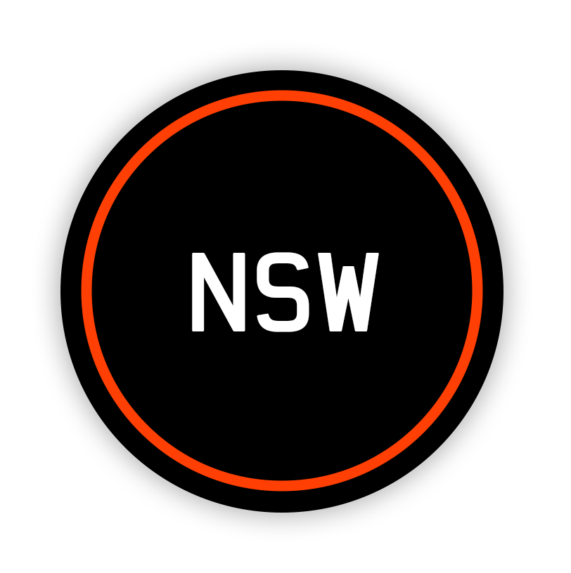 New South Wales 'NSW' Keychains