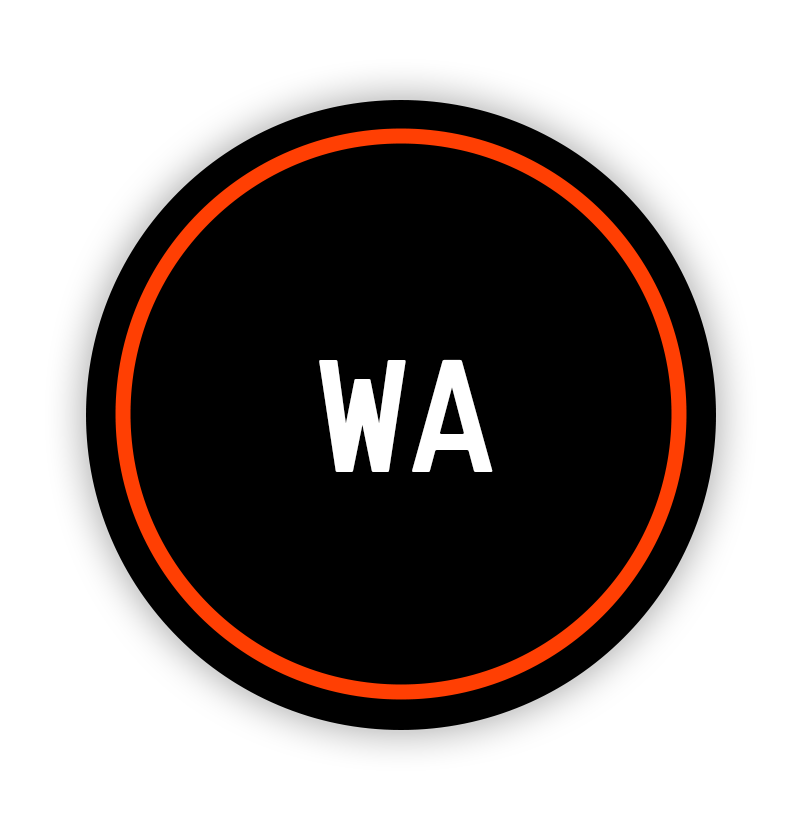 Western Australia 'WA' Keychains
