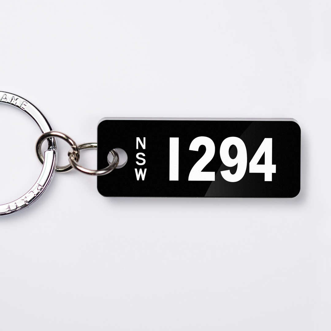 NSW Heritage (Numeric) Licence Plate Custom Keychain 🕹️