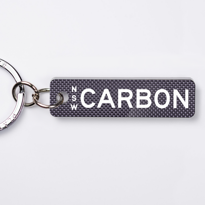 NSW Carbon Fibre Licence Plate Custom Keychain