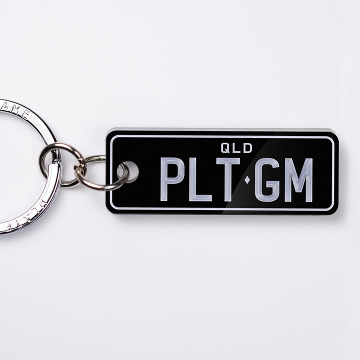 QLD 3D Licence Plate Custom Keychain