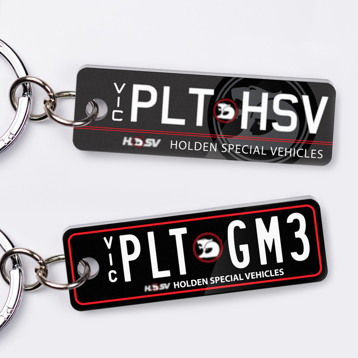 VIC HSV Licence Plate Custom Keychain