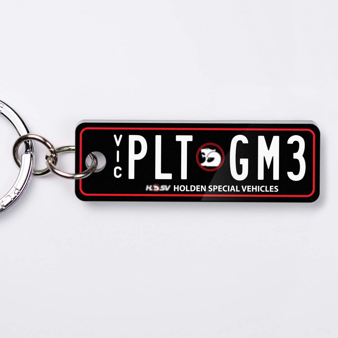 VIC HSV Licence Plate Custom Keychain