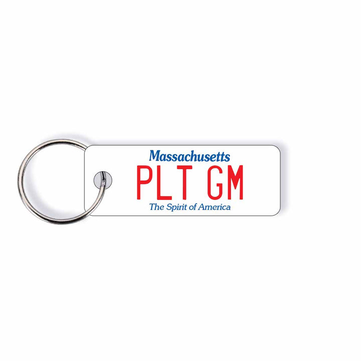 Massachusetts MA State License Plate Custom Keychain