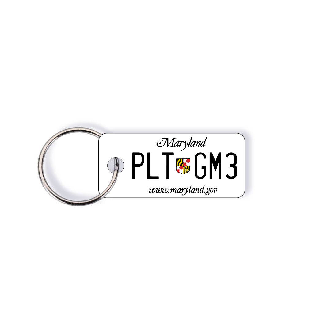 Maryland MD State License Plate Custom Keychain