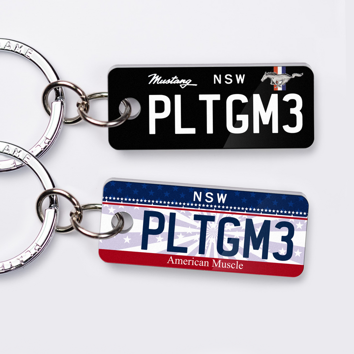 NSW American (USA) Licence Plate Custom Keychain 🇺🇸