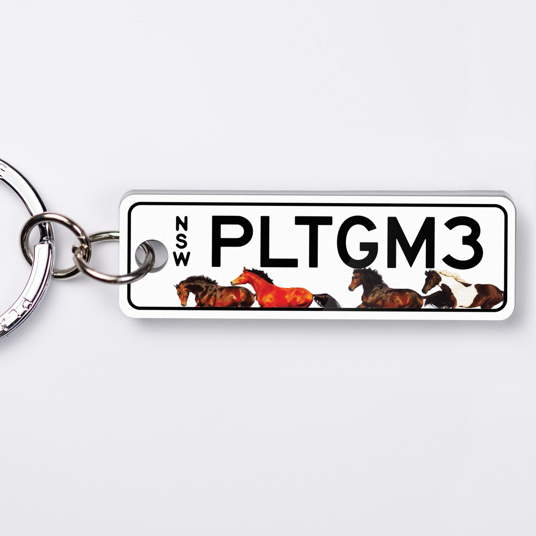 NSW Animals Range Licence Plate Custom Keychain
