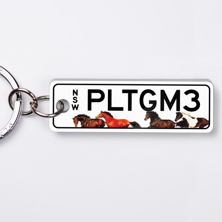 NSW Animals Range Licence Plate Custom Keychain
