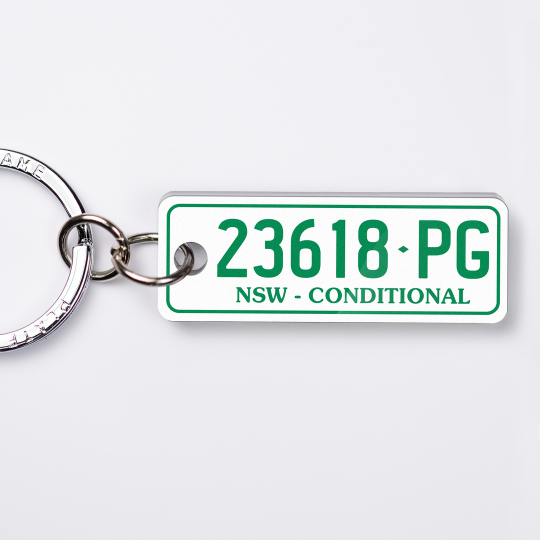 NSW Conditional Licence Plate Custom Keychain ⚠️