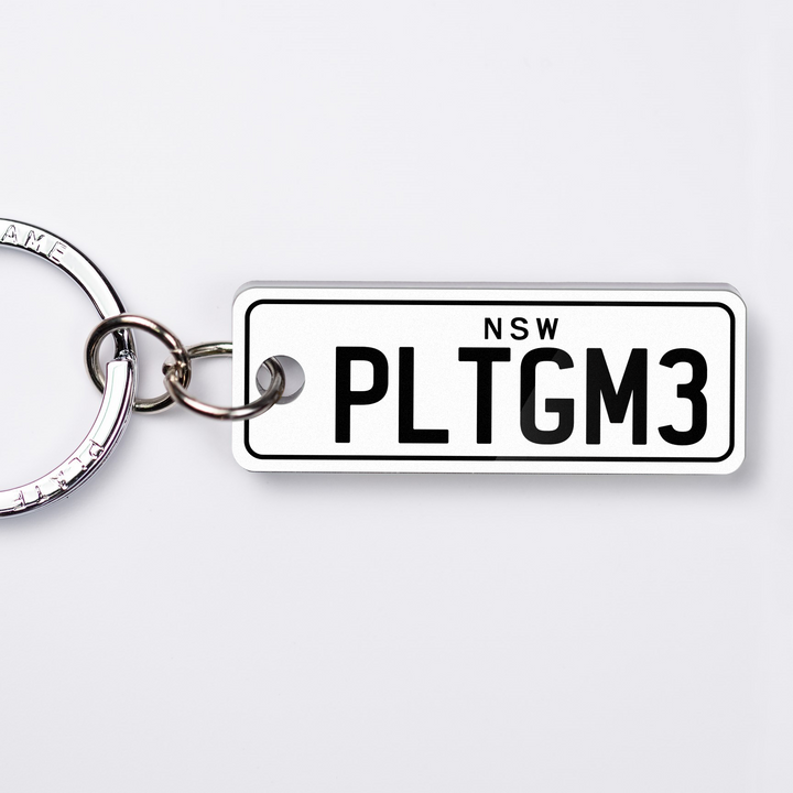 NSW Traditional Licence Plate Custom Keychain