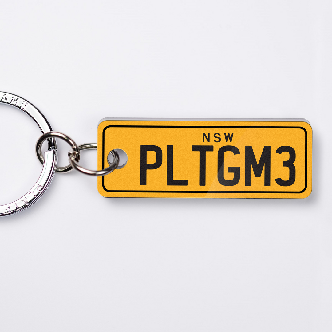 NSW Traditional Licence Plate Custom Keychain