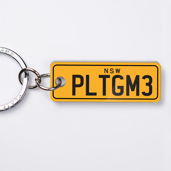 NSW Traditional Licence Plate Custom Keychain