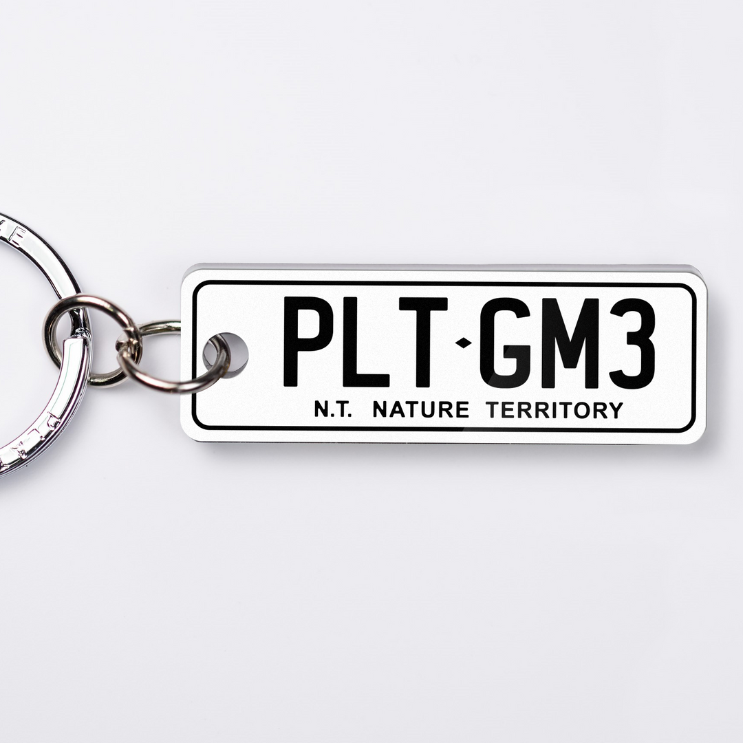 NT General Issue Licence Plate Custom Keychain