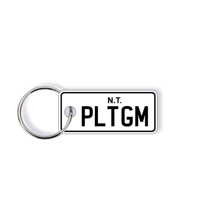 NT Motorbike Licence Plate Custom Keychain