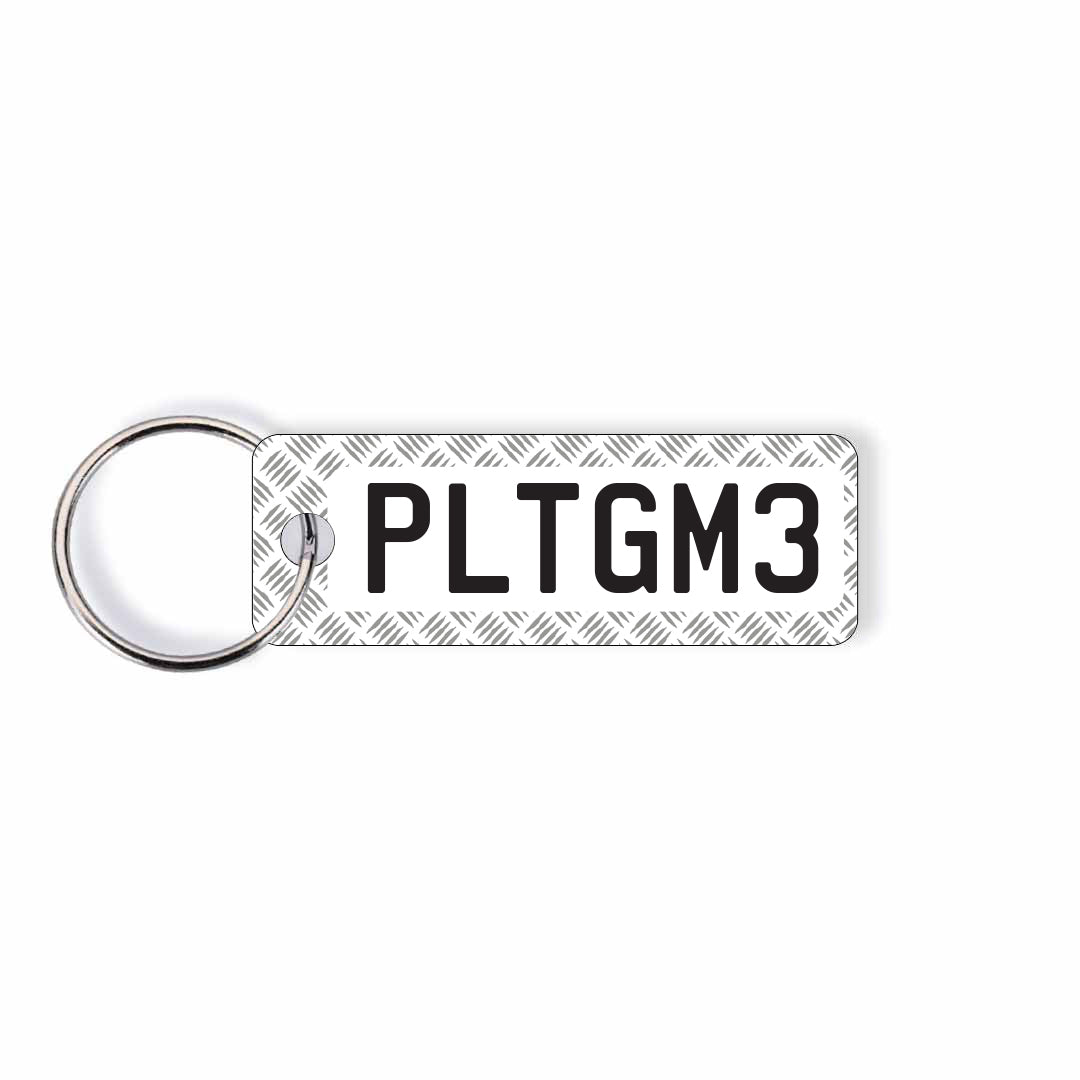 NZ Heavy Duty Licence Plate Custom Keychain
