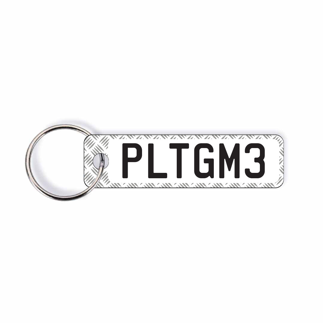 NZ Heavy Duty Licence Plate Custom Keychain