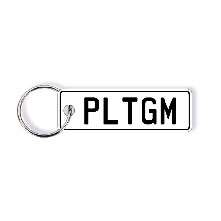 NZ Standard Colour Licence Plate Custom Keychain