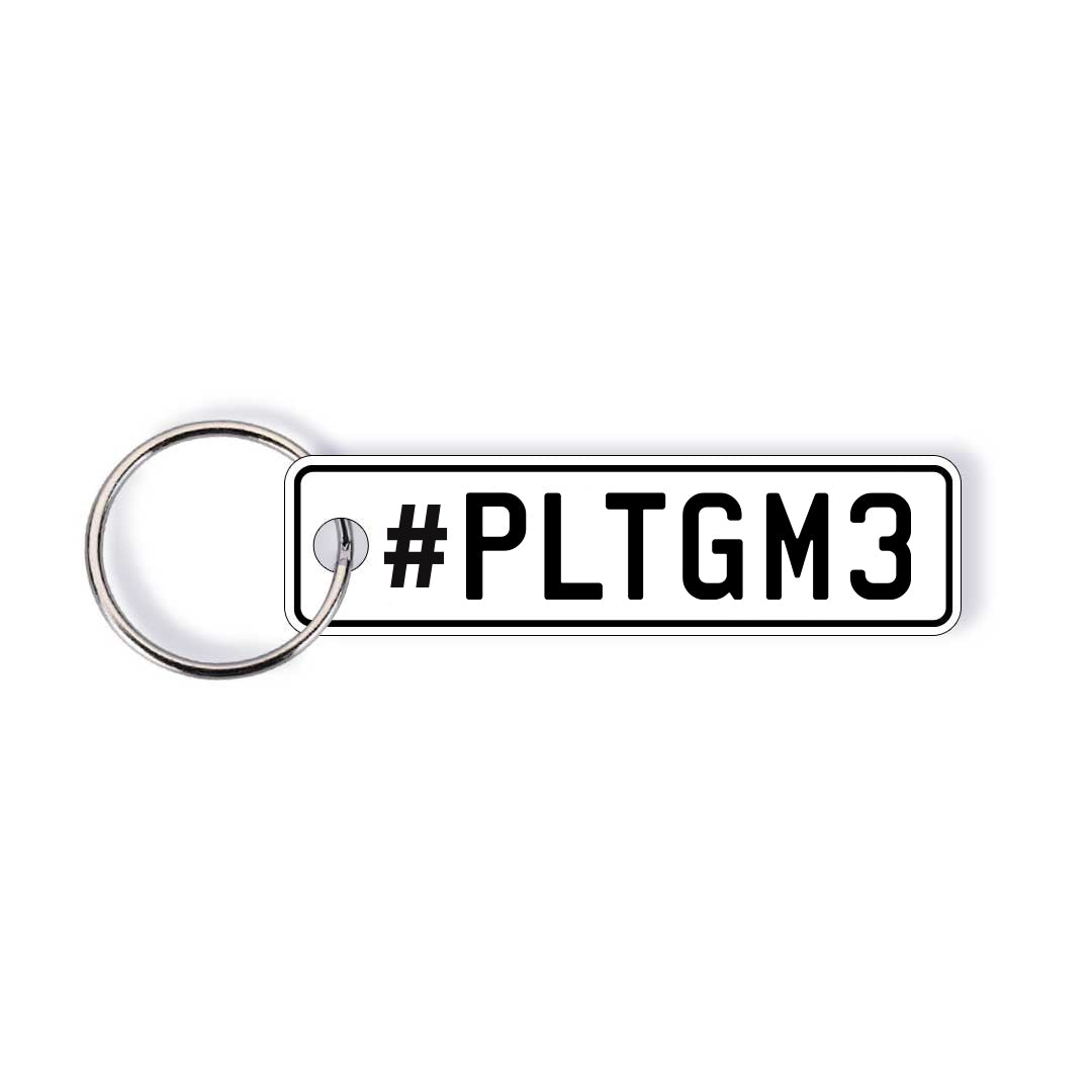 NZ Hashtag Licence Plate Custom Keychain