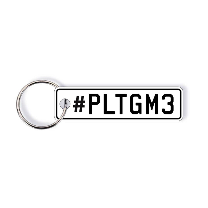 NZ Hashtag Licence Plate Custom Keychain