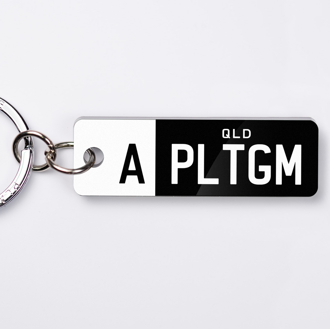 QLD A-plate Licence Plate Custom Keychain