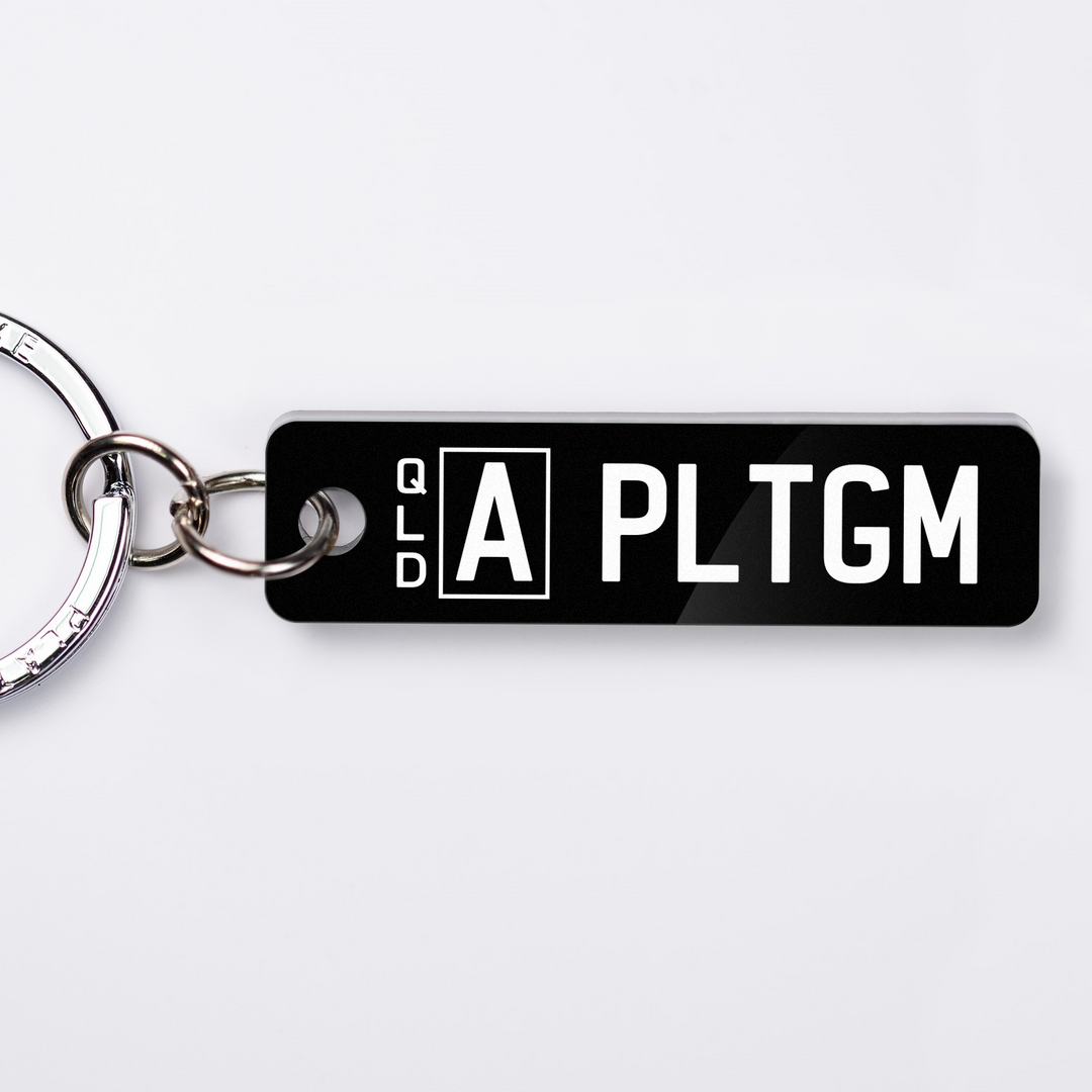 QLD A-plate Licence Plate Custom Keychain