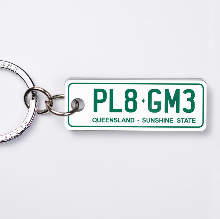 QLD General Issue Licence Plate Custom Keychain