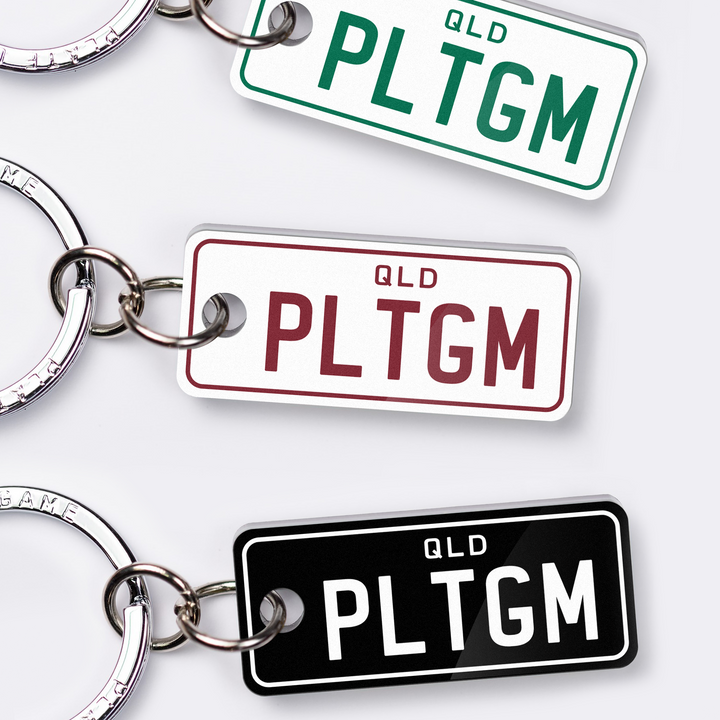 QLD Motorbike Licence Plate Custom Keychain 🏍️