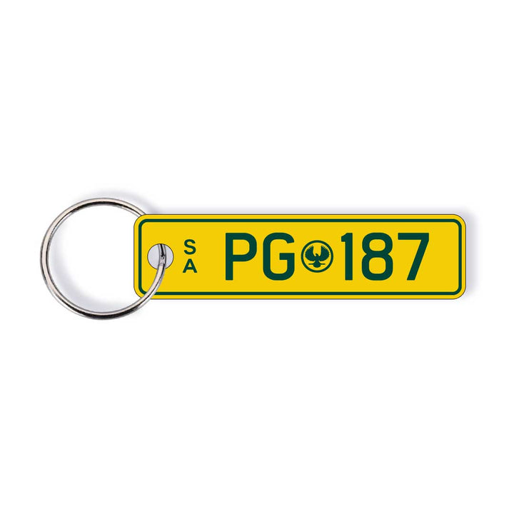 SA Emblem Licence Plate Custom Keychain