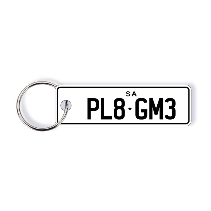 SA General Issue Licence Plate Custom Keychain