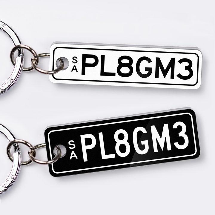 SA Premium Licence Plate Custom Keychain