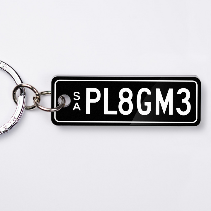 SA Premium Licence Plate Custom Keychain