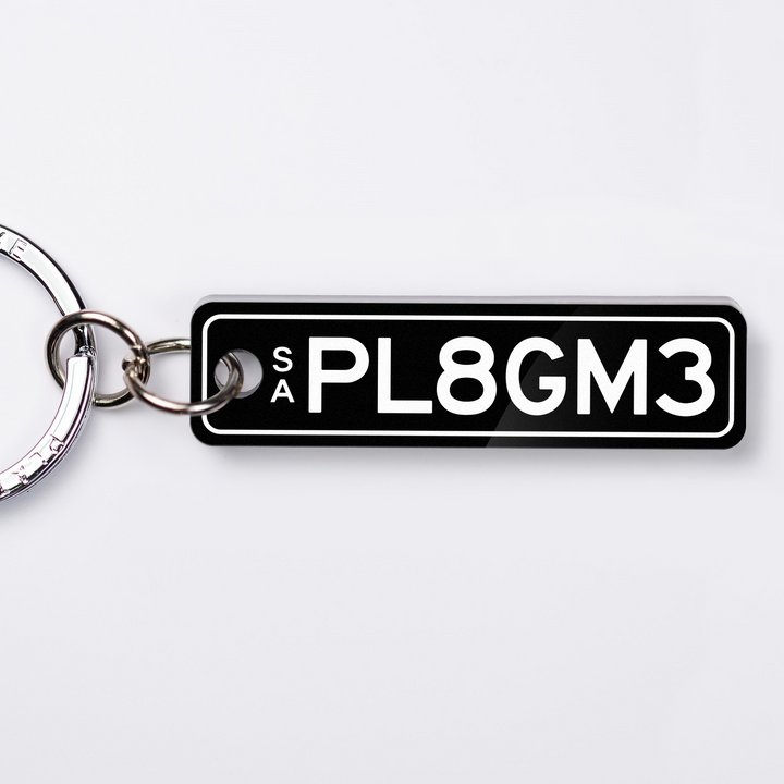 SA Premium Licence Plate Custom Keychain