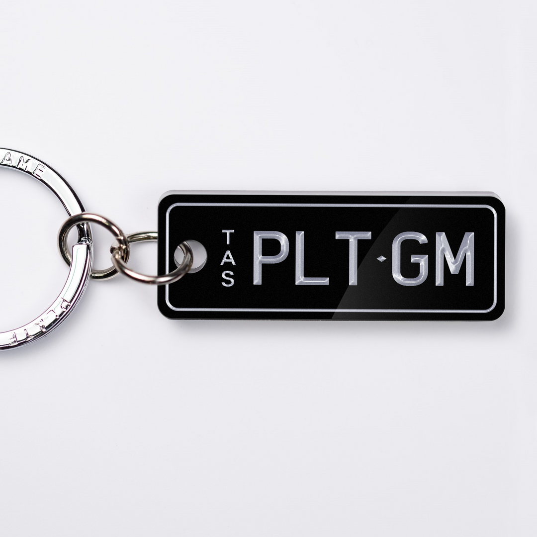 TAS 3D Range Licence Plate Custom Keychain