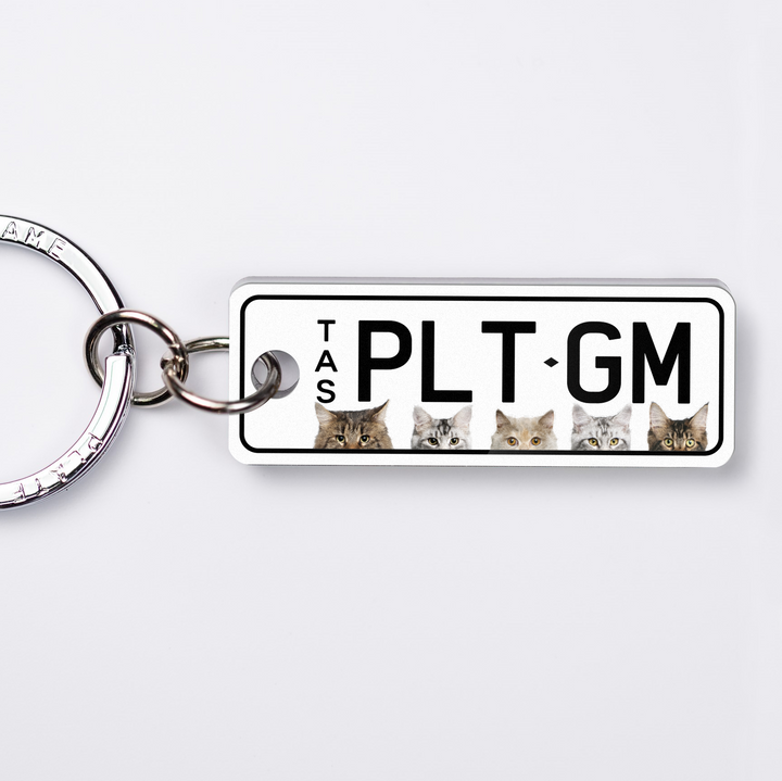 TAS Animals Licence Plate Custom Keychain