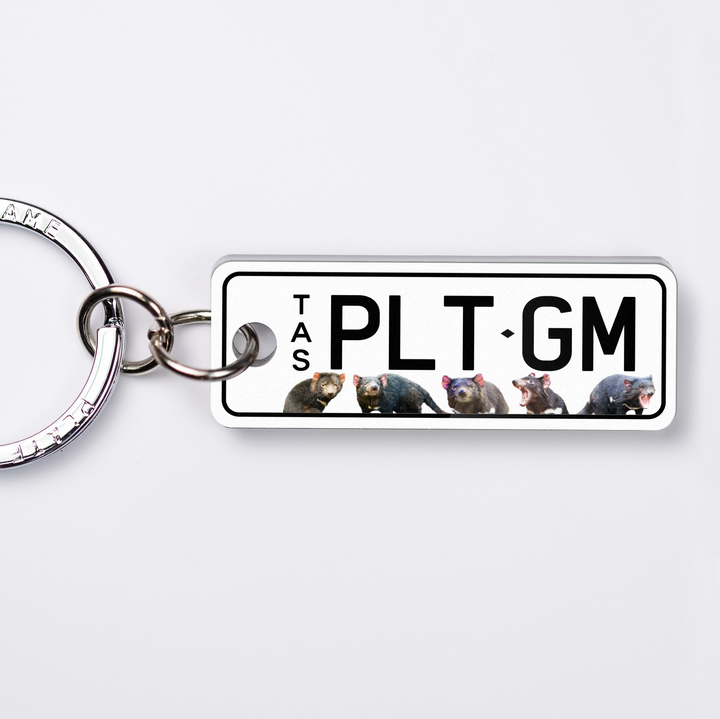 TAS Animals Licence Plate Custom Keychain