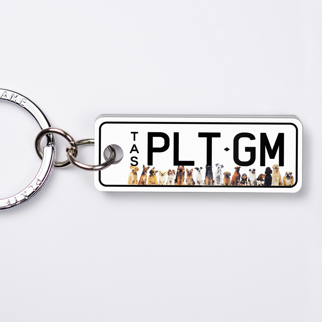 TAS Animals Licence Plate Custom Keychain