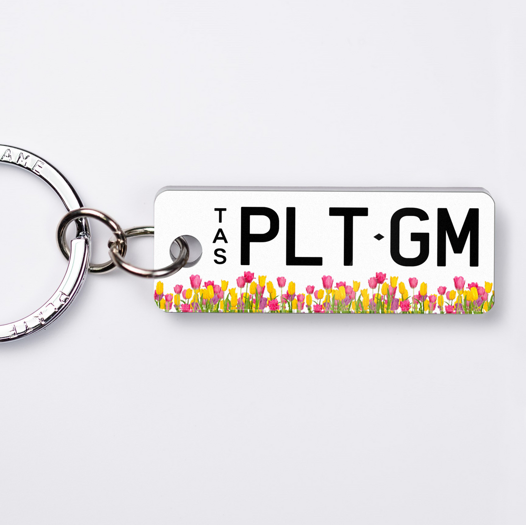 TAS Chic Licence Plate Custom Keychain