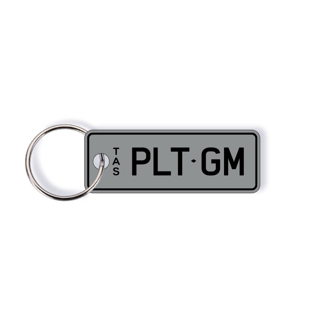 TAS Classic Licence Plate Custom Keychain