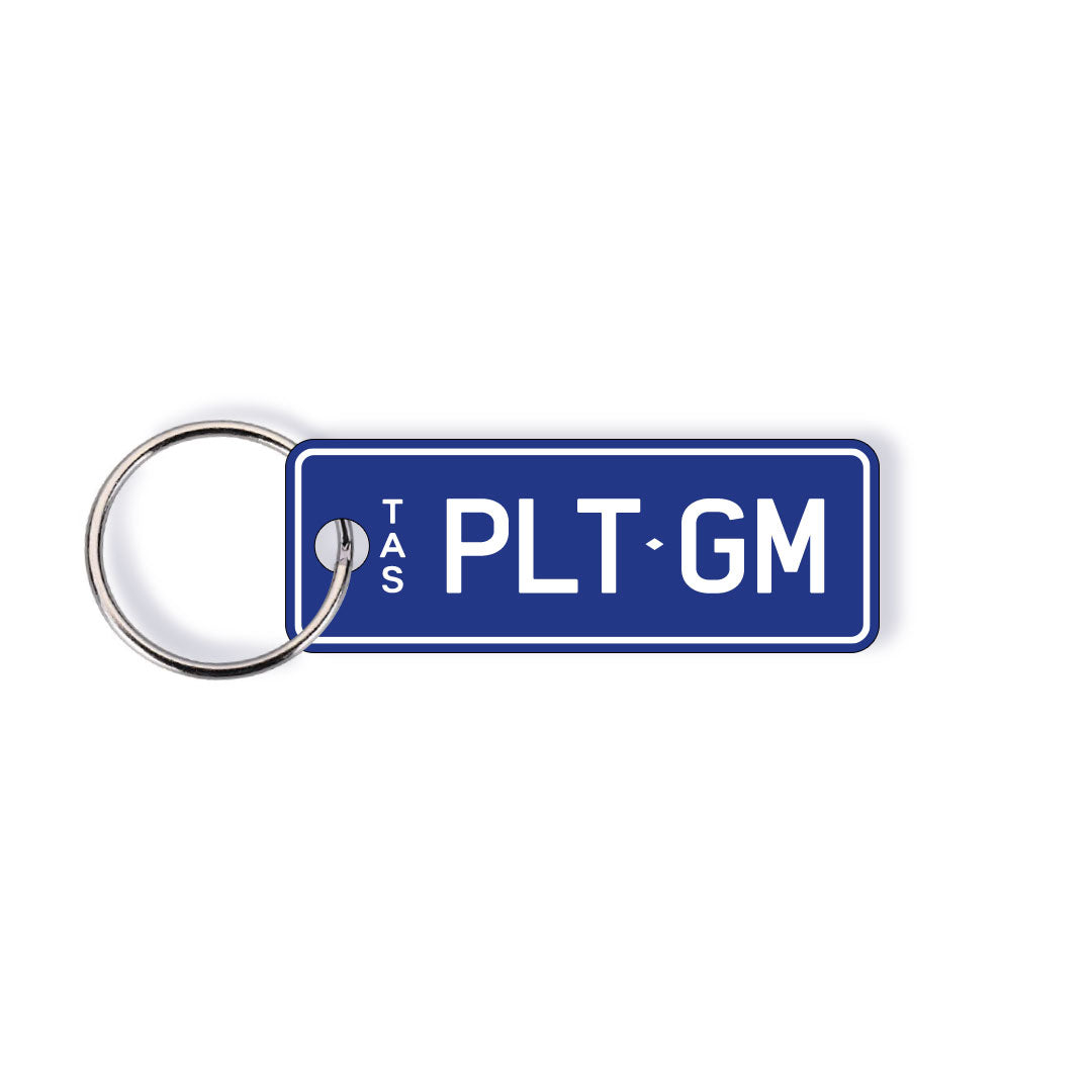 TAS Colour Licence Plate Custom Keychain
