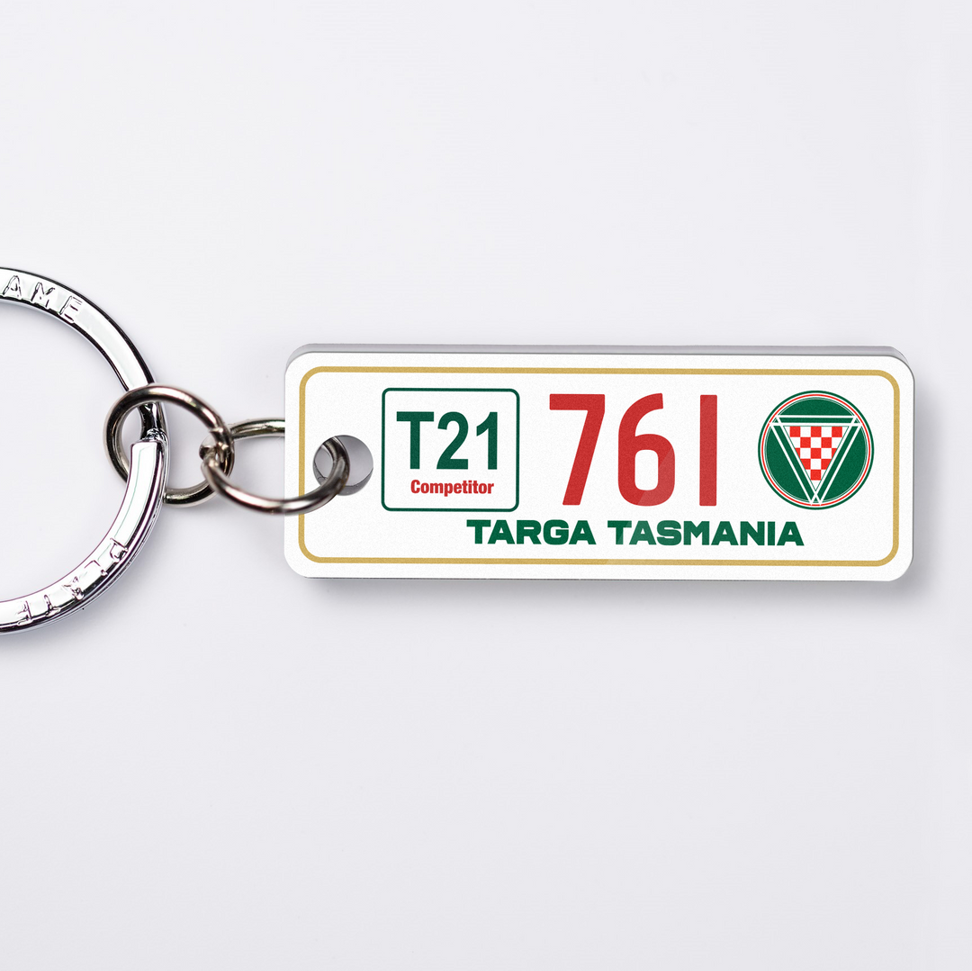 TAS Targa Licence Plate Custom Keychain
