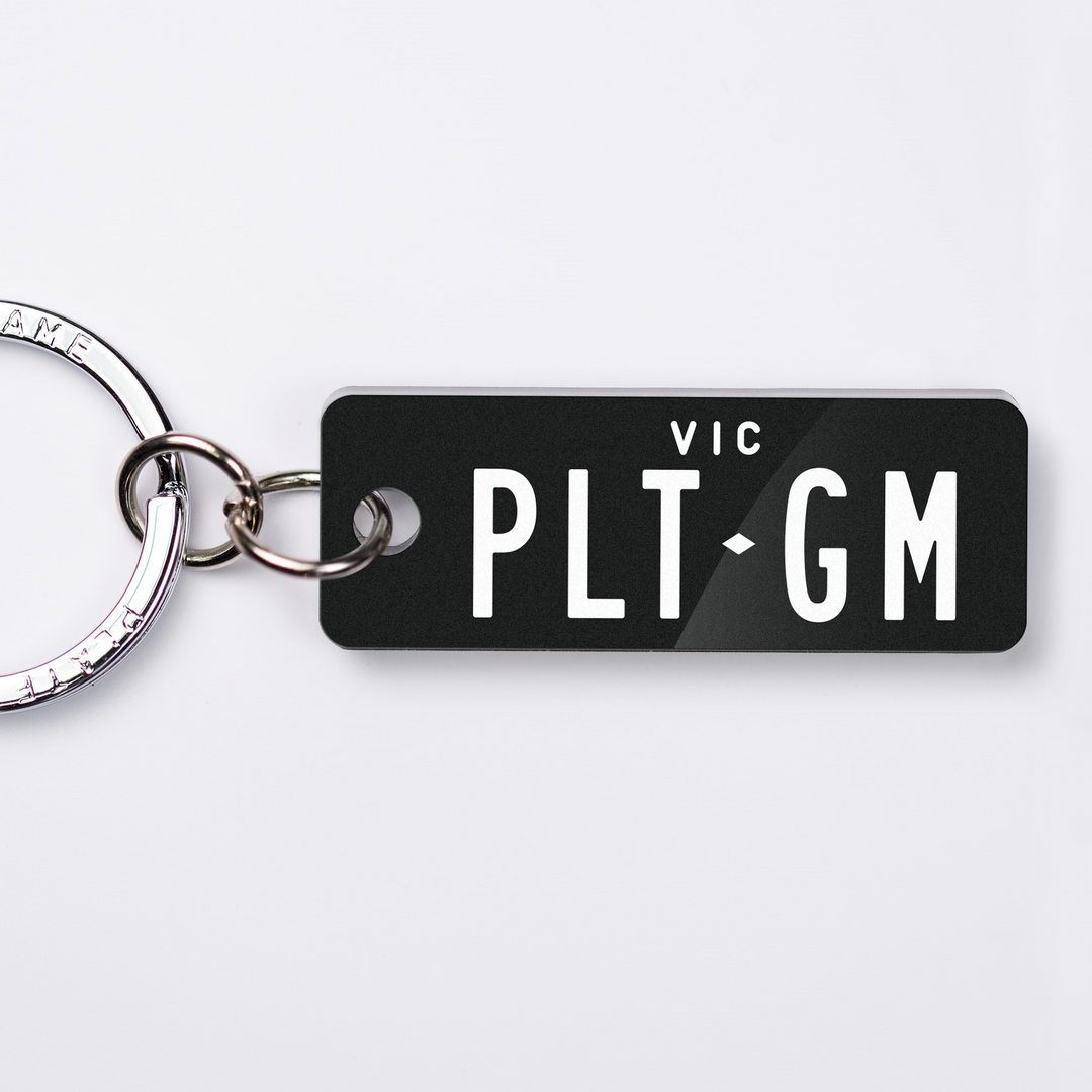 VIC Classic Licence Plate Custom Keychain