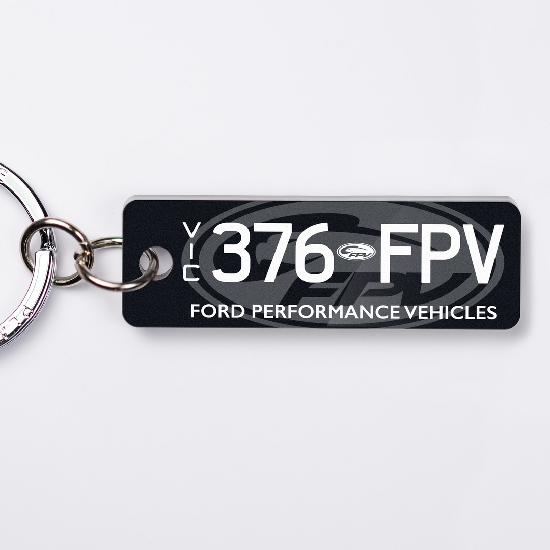 VIC Ford FPV Licence Plate Custom Keychain