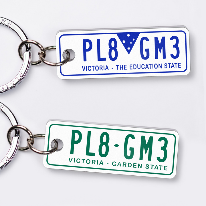 VIC General Issue Licence Plate Custom Keychain
