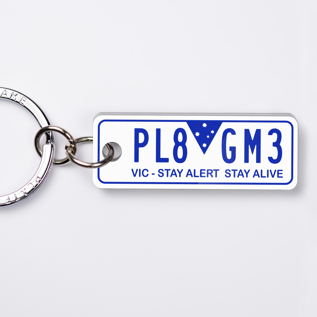 VIC General Issue Licence Plate Custom Keychain