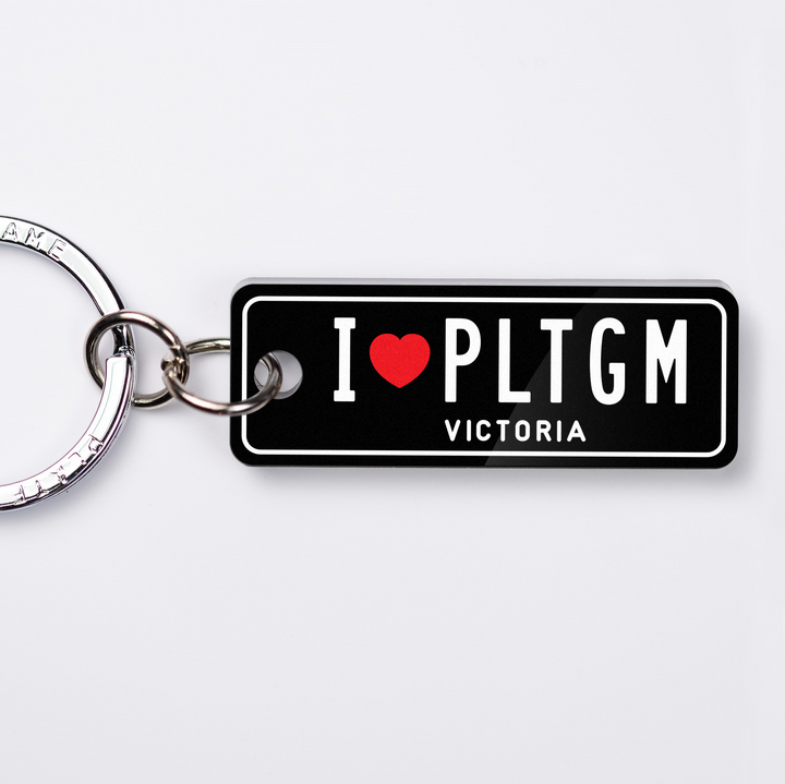 VIC I Love (Heart) Licence Plate Custom Keychain ❤️
