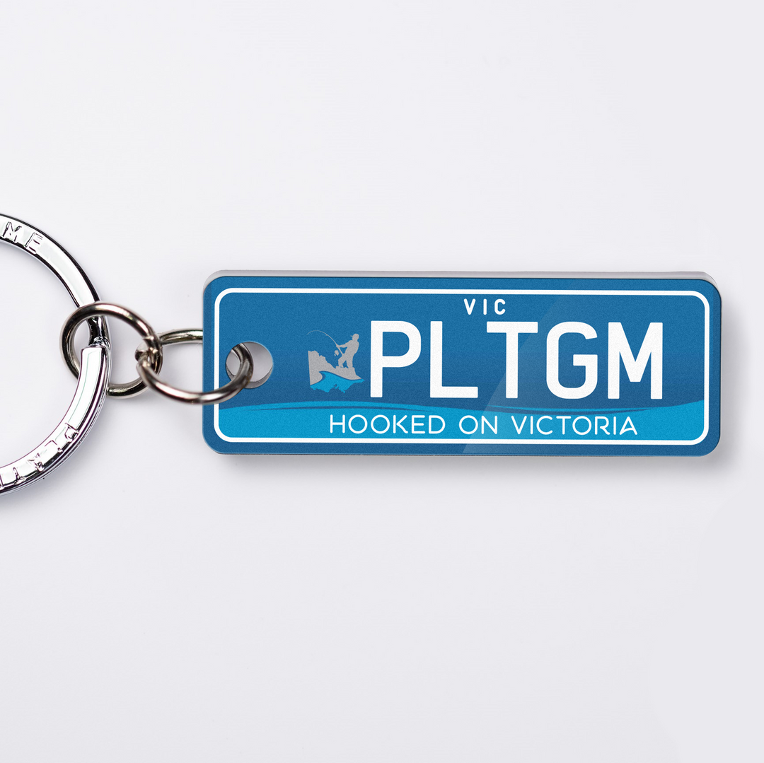VIC Fishing Licence Plate Custom Keychain