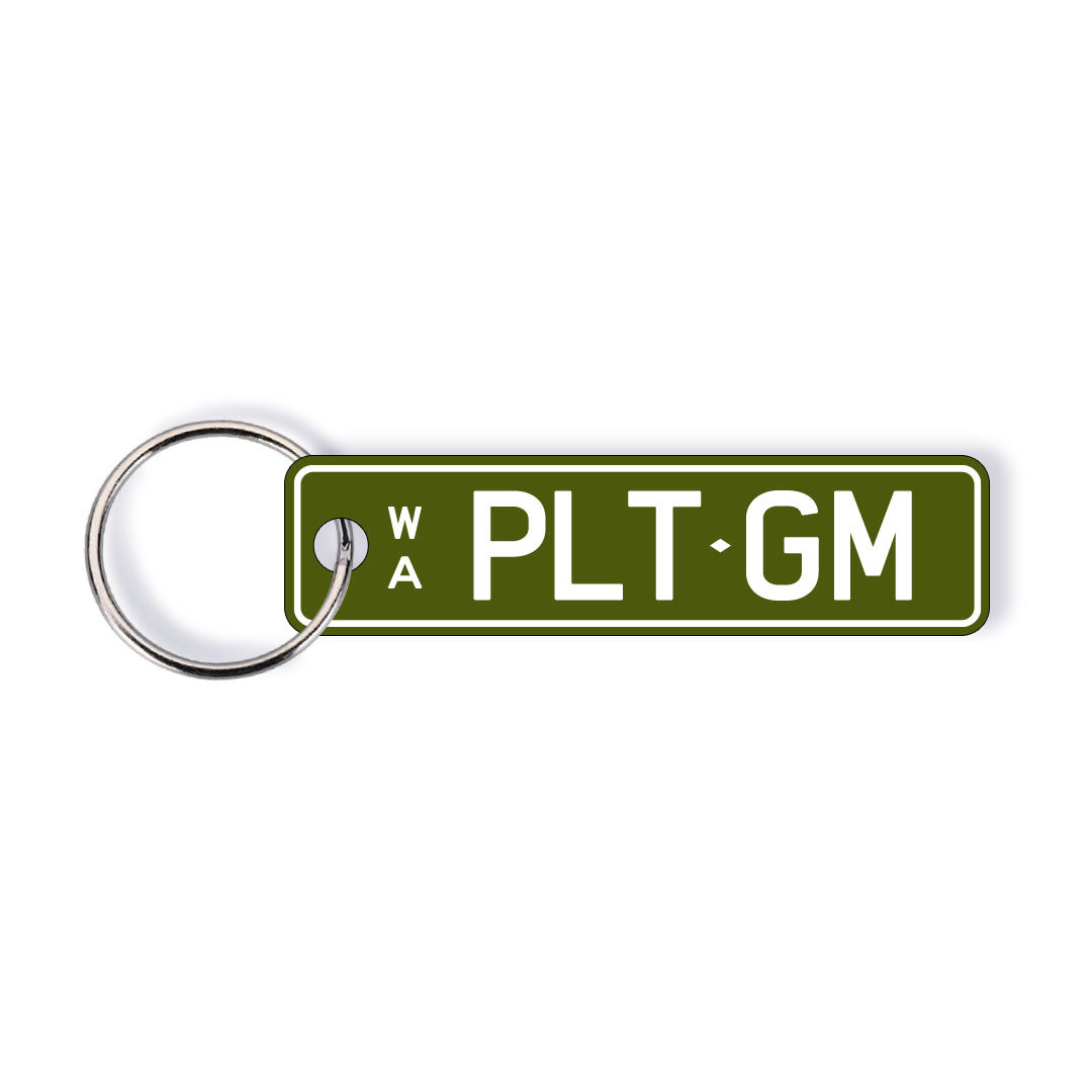 WA Colour (Aluminium Style) Licence Plate Custom Keychain