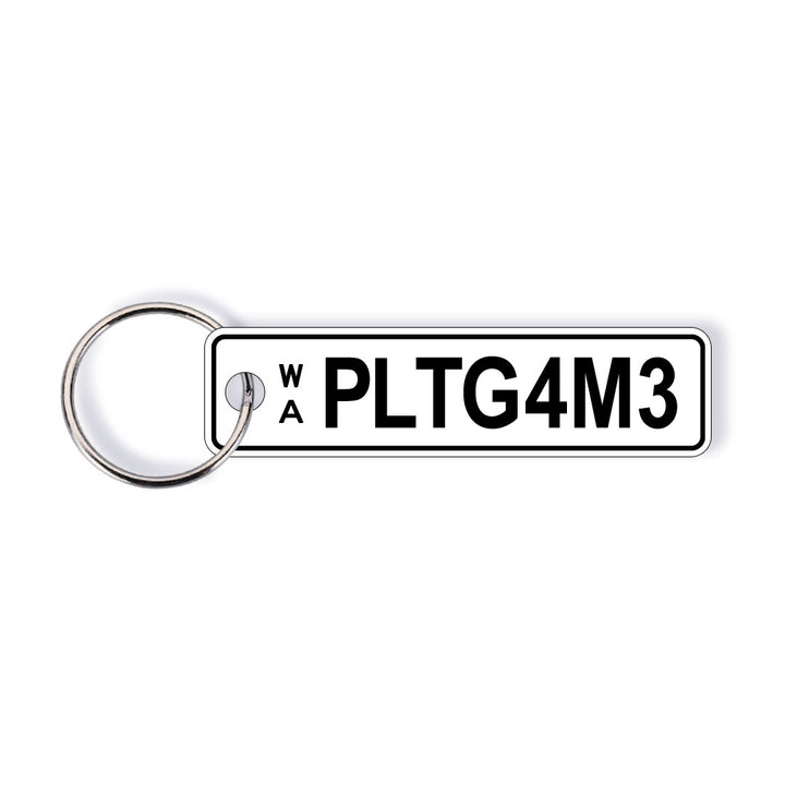 WA Colour (Acrylic Style) Licence Plate Custom Keychain