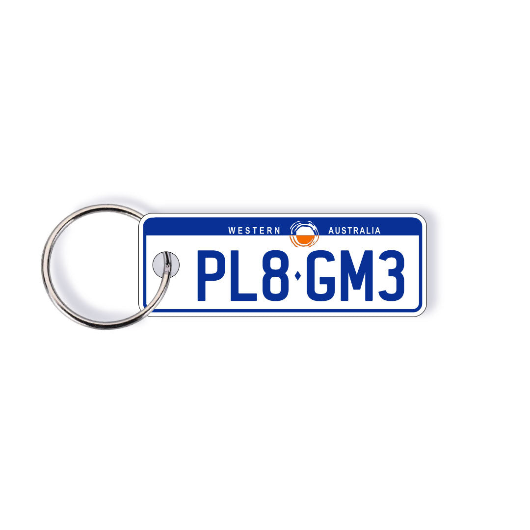 WA General Issue Licence Plate Custom Premium Keychain