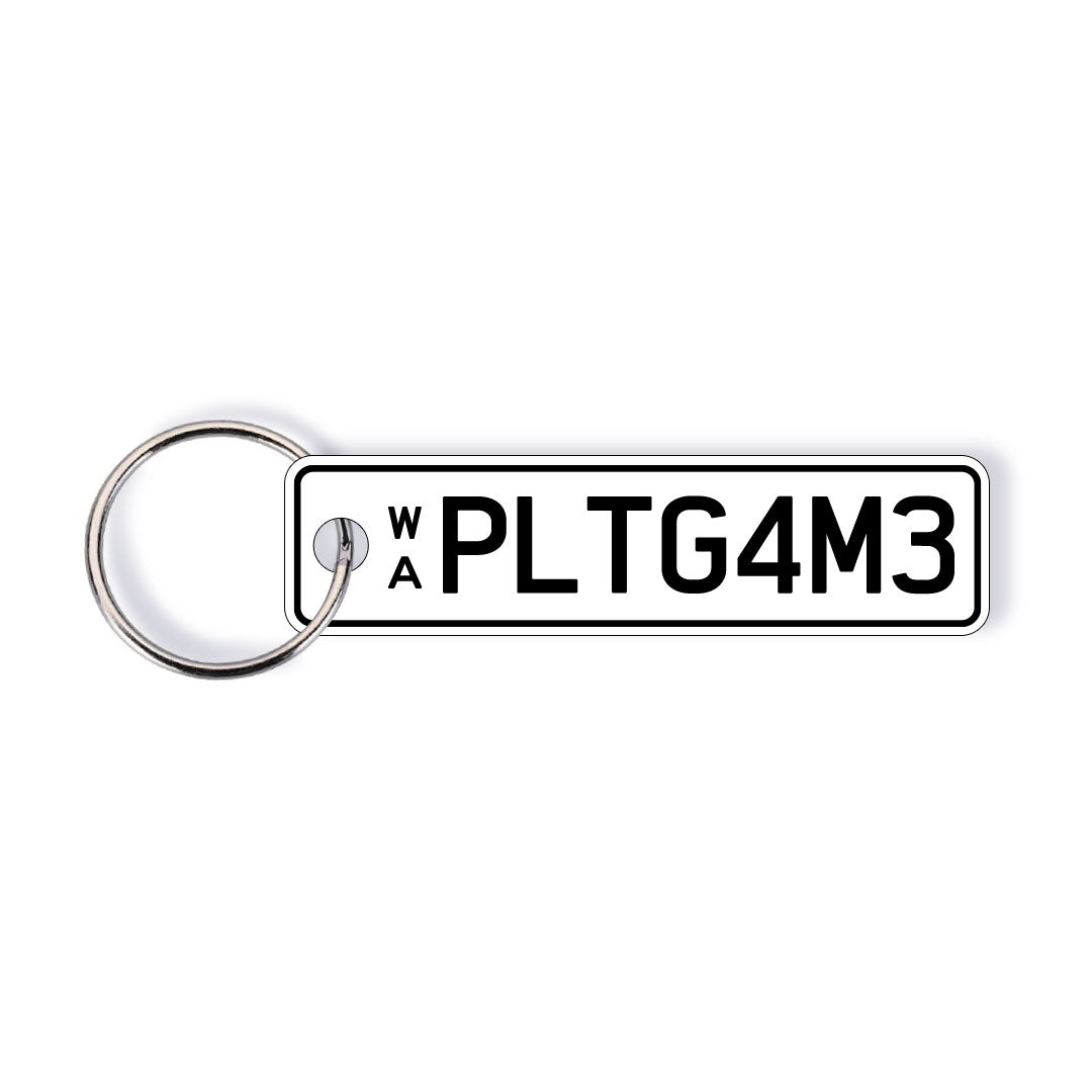 WA Prestige Licence Plate Custom Keychain